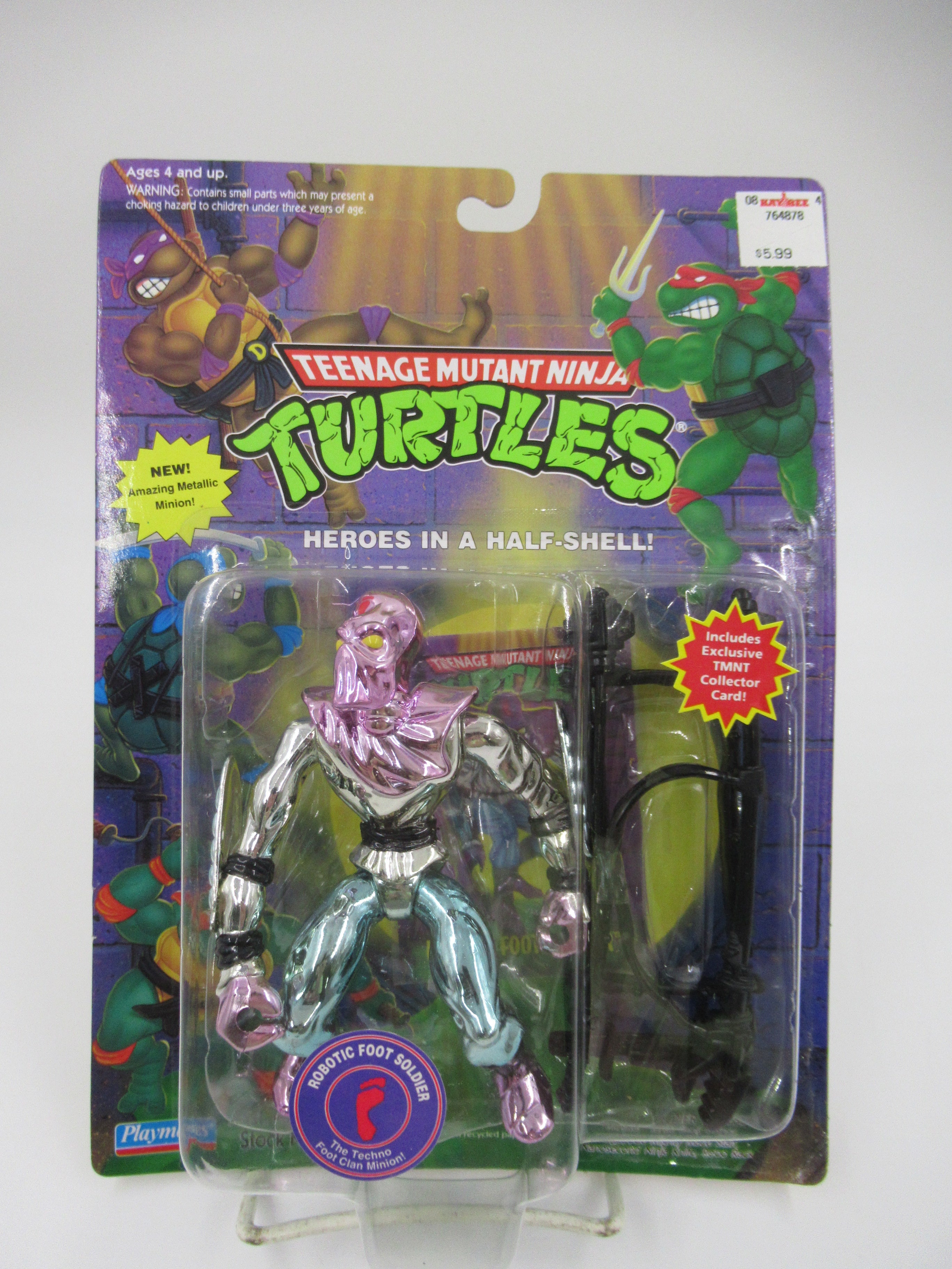 Teenage Mutant Ninja Turtle Robotic Foot Soldier Figure TMNTs - Playmates (1994)